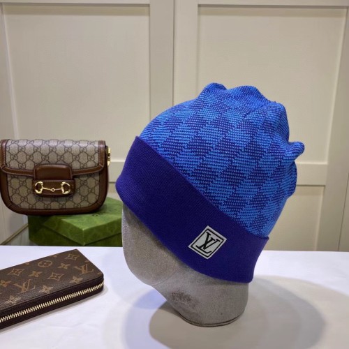 Louis Vuitton Womens Mens Cap Knit Hat Luxury Brand with Original Box  