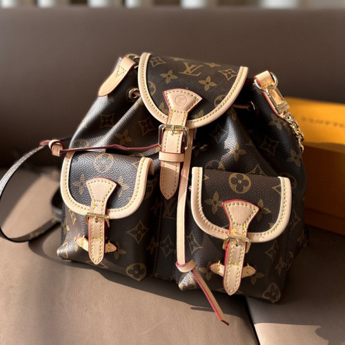 Louis Vuitton Womens Bags Backpack Shoulder Bags Luxury Brand Excursion PM M46932 with Original Box Monogram Canvas