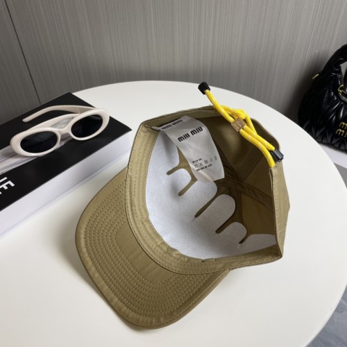 Miumiu Womens Mens Cap Baseball Hat Luxury Brand with Original Box  