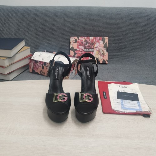 Dolce & Gabbana Womens Shoes Sandals Pumps Lurex Sandals with Original Box Heel 15cm