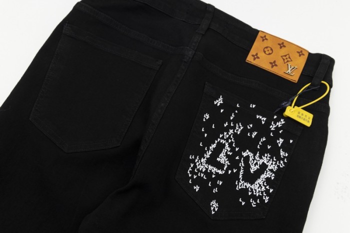 Louis Vuitton Luxury Brand Women Mens Pant Jeans   
