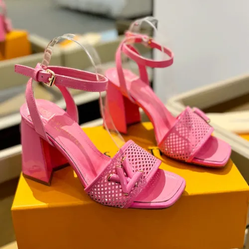 Louis Vuitton Womens Shoes Sandals High Heel 8cm Luxury Brand with Original Box  