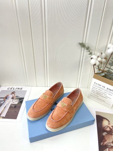 Prada Womens Shoes Casual Luxury Brand Fashion Loafers for Women with Original Box Whatsapp 