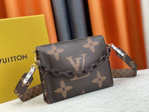 Louis Vuitton Mens Womens Unisex Bags Clutch Luxury Brand Fashion Type Pochette Voyage M47545 with Original Box