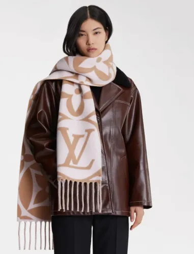 Louis Vuitton Scarves Men Womens Fashion Scarf with Original Box   