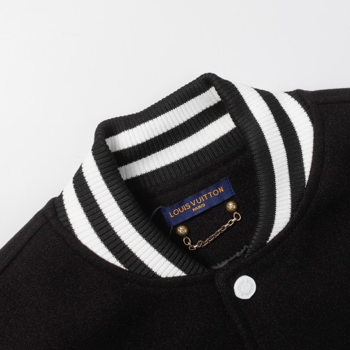 Louis Vuitton Men Womens Jackets Coat Luxury Brand Mens Jackets Varsity Blouson Top Quality   