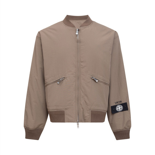 Dior Men Womens Coat Jackets Luxury Brand Mens Jacket DIOR AND STONE ISLAND Bomber Jacket 493C401A6263_C878 Top Quality   