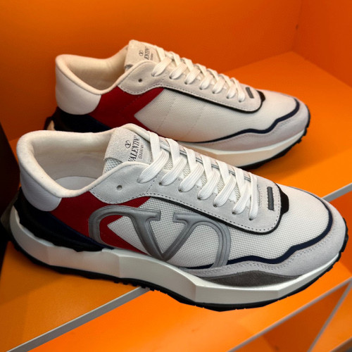 Valentino Garavani Mid-Top Calfskin VL7N Sneaker With Bands Mens Shoes Sneakers Luxury Brand with Original Box  