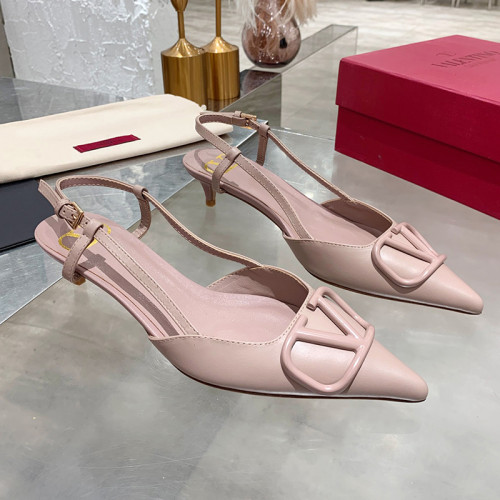 Valentino Garavani Women Fashion Shoes Pumps Luxury Brand Vlogo Signature Calfskin with Original Box 4cm Heel