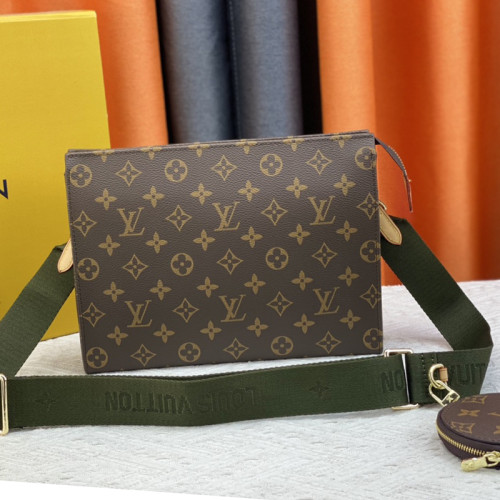 Louis Vuitton Mens Womens Unisex Bags Clutch Luxury Brand Fashion Type Pochette Voyage M47545 with Original Box