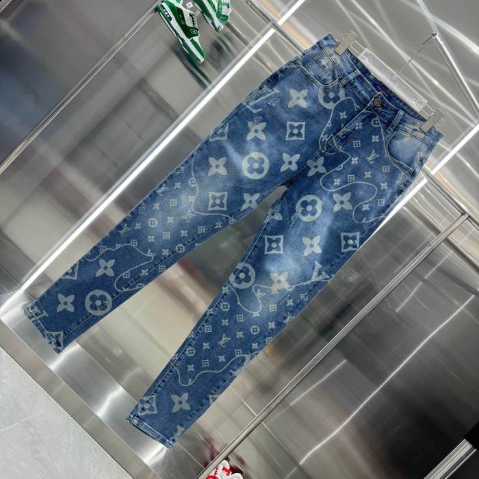 Louis Vuitton Luxury Brand Women Mens Pant Jeans   