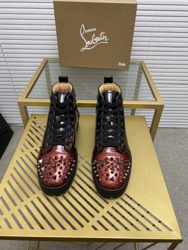 Christian Louboutin Mens Shoes Sneakers Luxury Brand Red Bottom Design Sports Footwears with Original Box