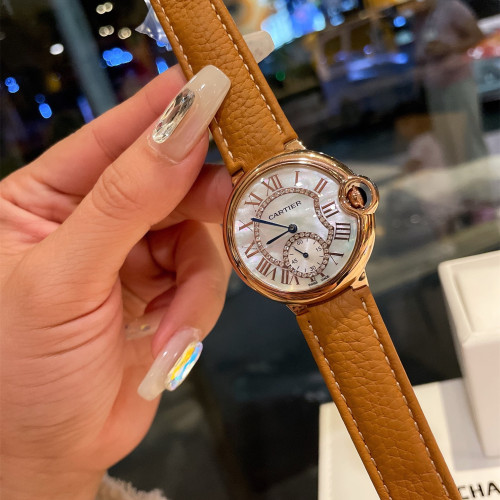 Cartier Womens Watch Luxury Brand Design Fashion Type with Original Box