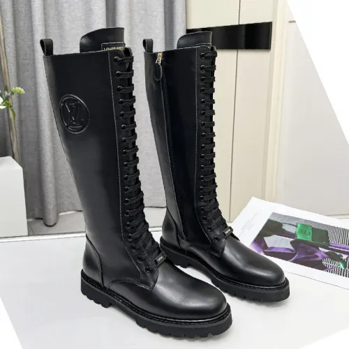 Louis Vuitton Women Shoes Boots Luxury Brand TERRITORY FLAT HIGH RANGER without Original Box 1AAC71