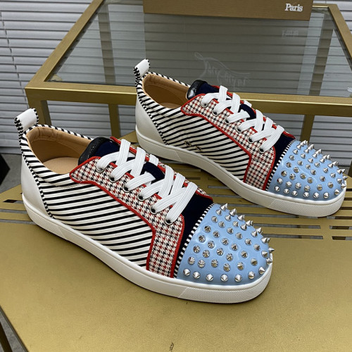Christian Louboutin Mens Shoes Sneakers Luxury Brand Red Bottom Design Sports Footwears with Original Box