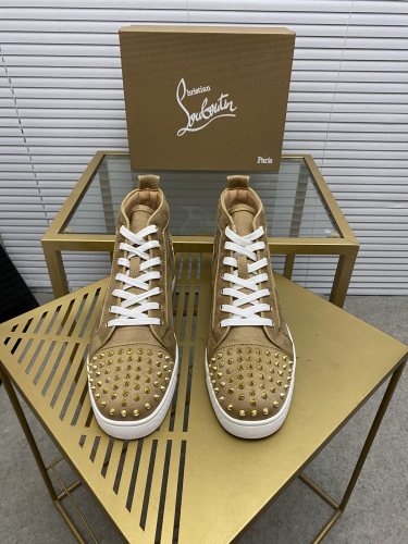 Christian Louboutin Mens Shoes Sneakers Luxury Brand Red Bottom Design Sports Footwears with Original Box