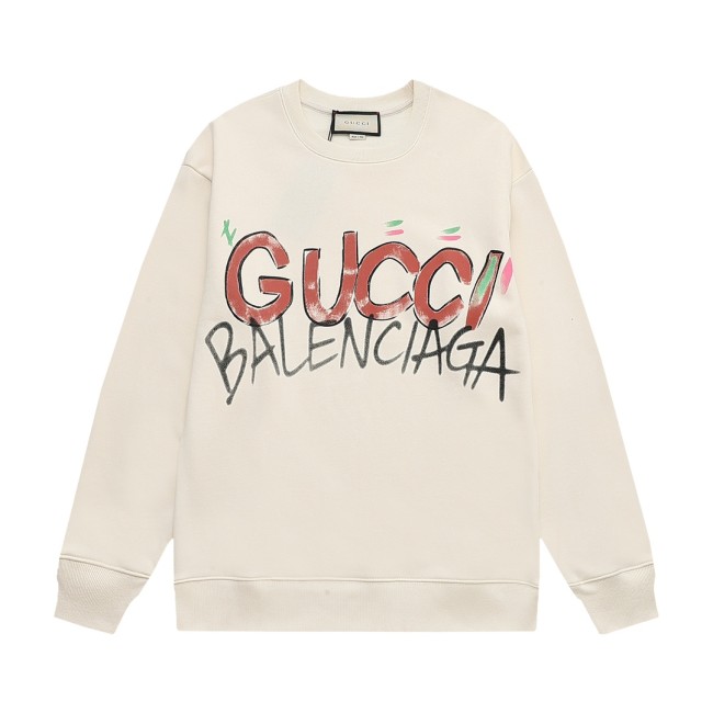 Gucci x Balenciaga Womens Mens Sweatshirt Luxury Brand Mens Sweatshirt   