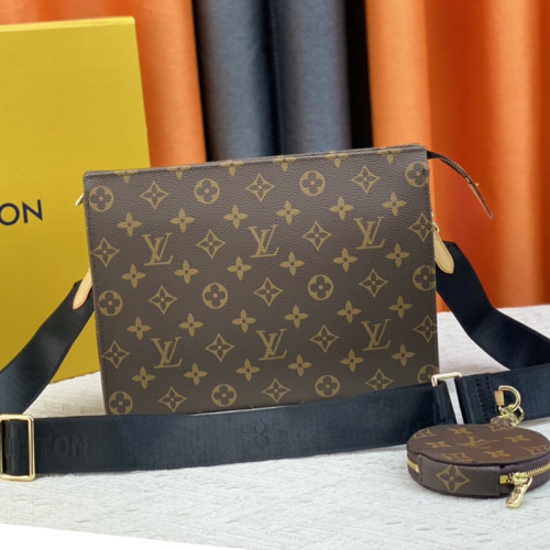 Louis Vuitton Mens Womens Unisex Bags Clutch Luxury Brand Fashion Type Pochette Voyage M47545 with Original Box