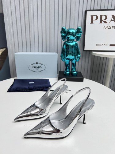 Prada Womens Shoes Sandals Casual Luxury Brand Pumps 8cm Heel with Original Box Whatsapp 