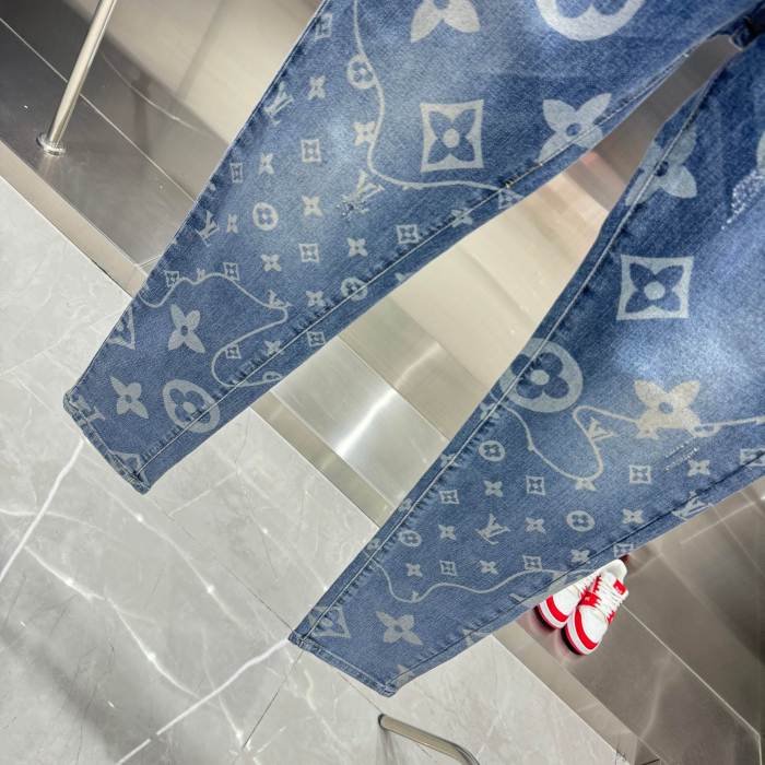 Louis Vuitton Luxury Brand Women Mens Pant Jeans   