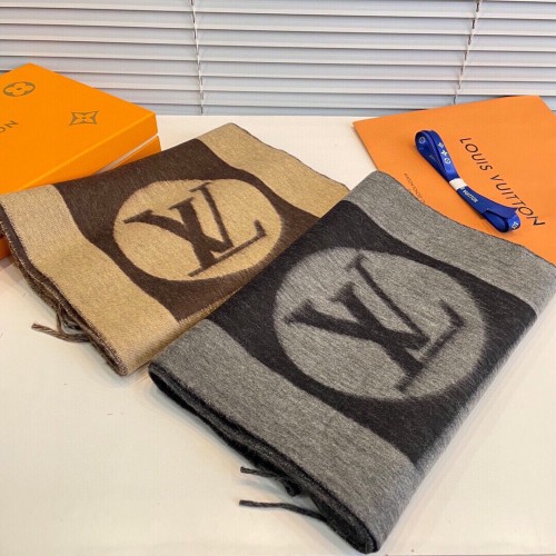 Louis Vuitton Scarves Men Womens Fashion Scarf with Original Box   