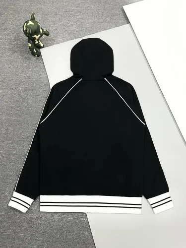 Gucci Womens Mens Zip Hoodie Luxury Brand Mens Sweatshirt Winter Fashion COTTON JERSEY SWEATSHIRT WITH PATCH   