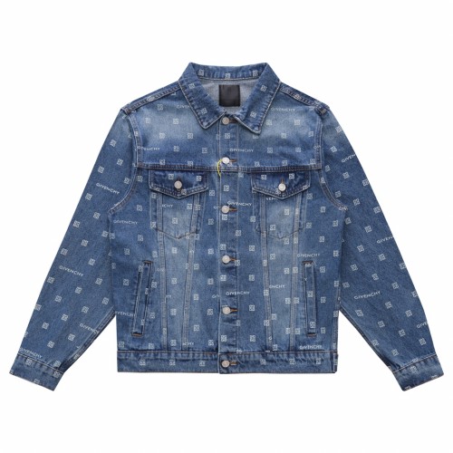 Givenchy Womens Mens Coat Luxury Brand Mens Denim Jacket with Original Box   