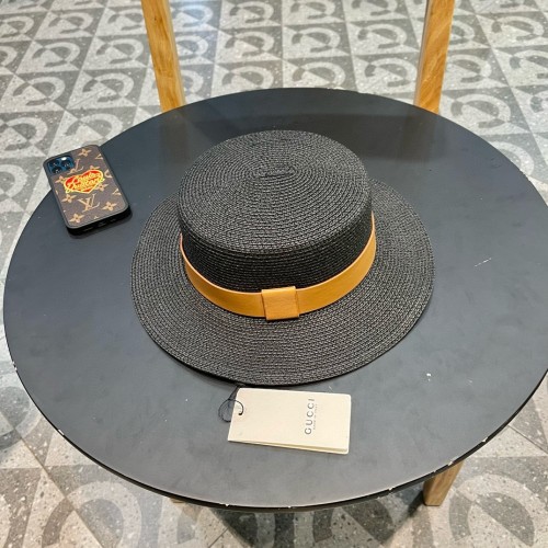 Gucci Womens Cap Bucket Hat Straw Hat Luxury Brand with Original Box  