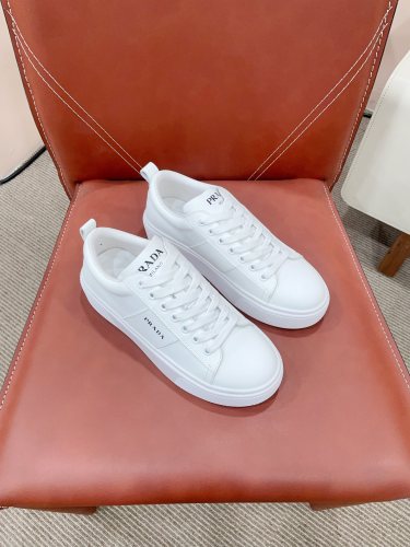 Prada Womens Shoes Sneakers Casual Luxury Brand Breathable Sneakers with Original Box Downtown leather sneakers 2EE364_3LKG_F098Z with Original Box Whatsapp 