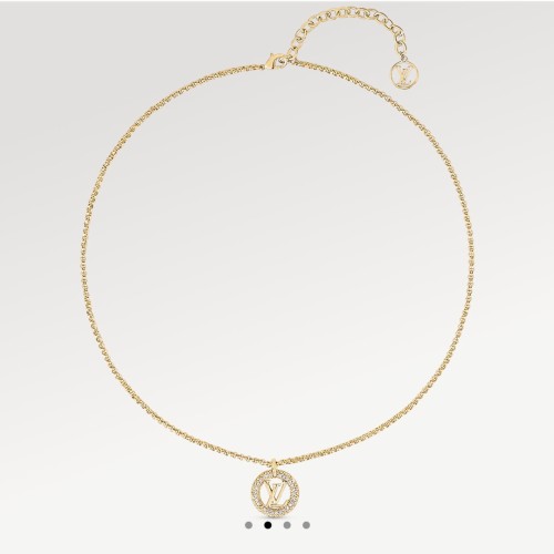 Louis Vuitton Luxury Womens Necklace Louise By Night Necklace M00759