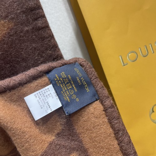 Louis Vuitton Scarves Men Womens Fashion Scarf with Original Box   