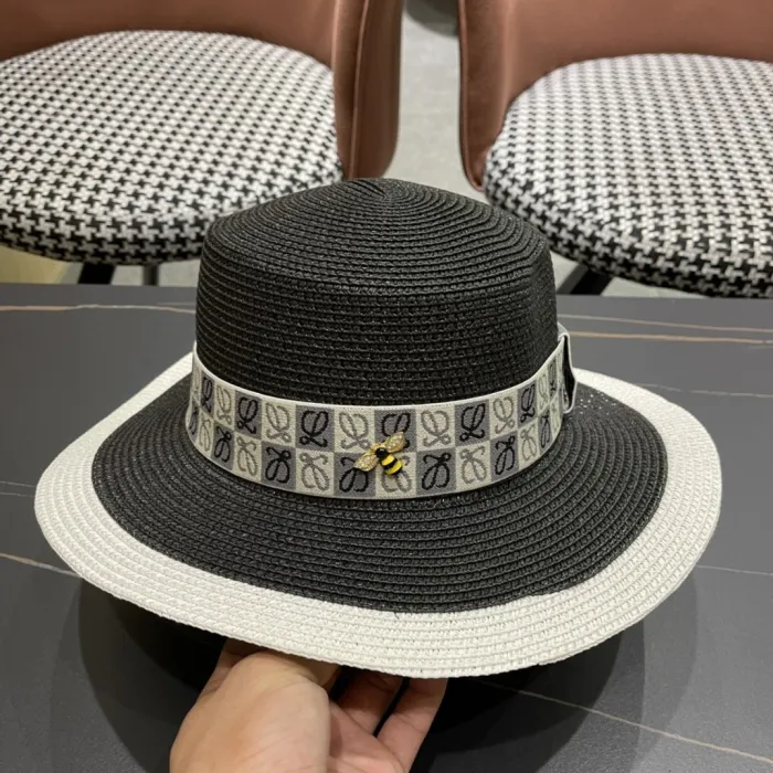 Loewe Womens Bucket Hat Luxury Brand Design Loewe Hats Straw Hat with Original Box  