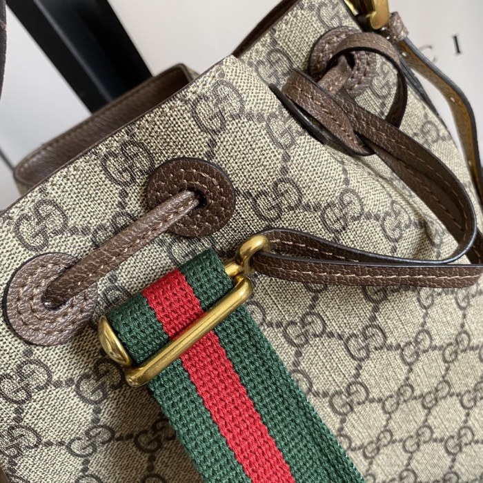 Gucci Womens Mens Bags Backpacks Luxury Brand GG Neo Vintage GG Supreme backpack with Original Box ‎473875 K9RHT 8856