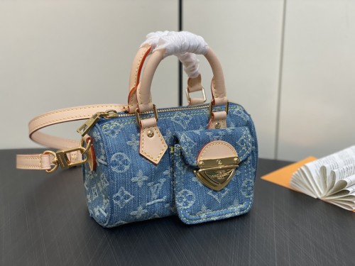 Louis Vuitton Womens Bags Luxury Brand Fashion Type Louis Vuitton Nano SPEEDY BANDOULIÈRE M82950 with Original Box  