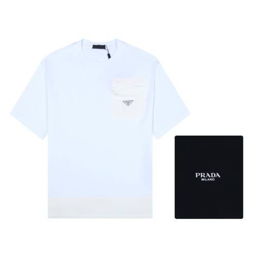 Prada Luxury Brand Women Mens Short Sleeve T-Shirt   