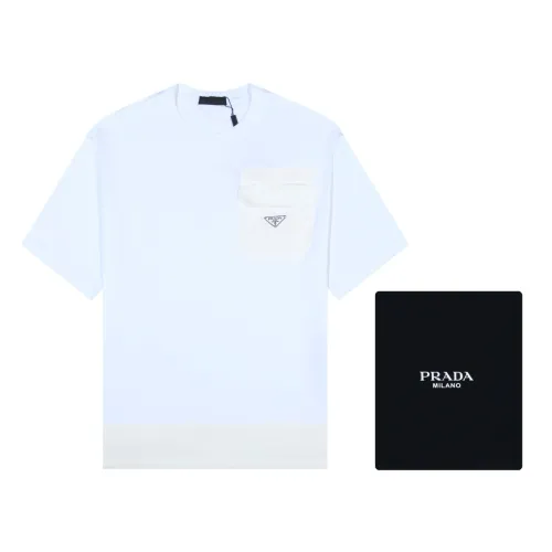 Prada Luxury Brand Women Mens Short Sleeve T-Shirt   