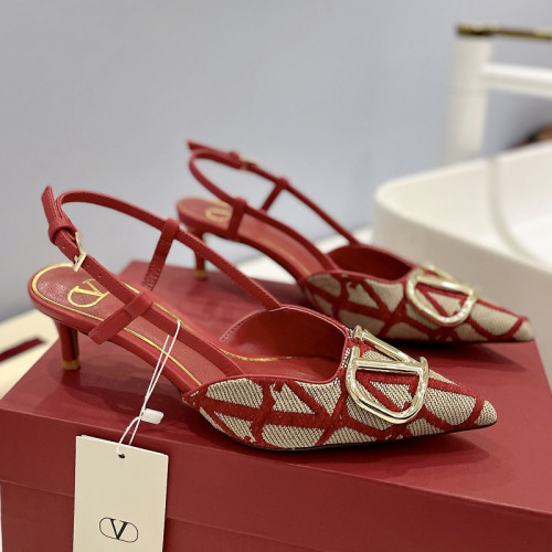 Valentino Garavani Women Fashion Shoes Pumps Luxury Brand Vlogo Signature Calfskin with Original Box 4cm Heel