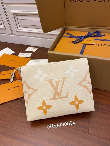 Copy Louis Vuitton Mens Womens Bags Clutch Luxury Brand Pochette Pool-Toiletry Pouch with Original Box  