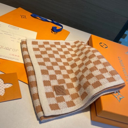 Louis Vuitton Scarves Men Womens Fashion Scarf with Original Box   