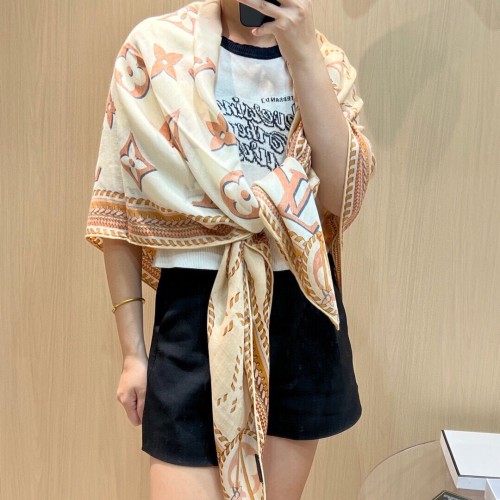 Louis Vuitton Scarves Womens Fashion Scarf with Original Box   