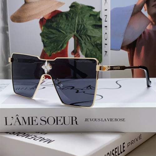 Louis Vuitton Sunglasses Luxury Brand Men Womens Sunglasses Cyclone Metal Sunglasses with Original Box  Z1700U