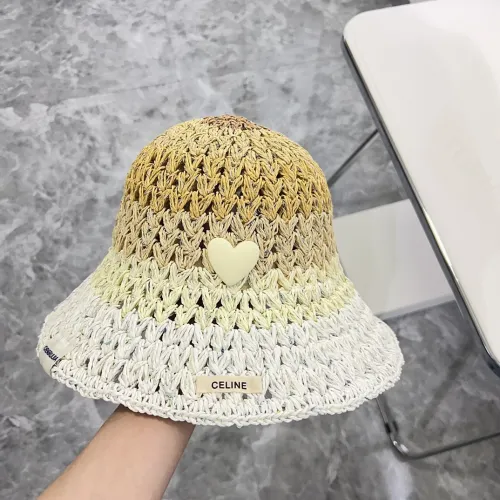 Celine Womens Hats Luxury Brand Design Celine Bucket Hat Straw Hat with Original Box  