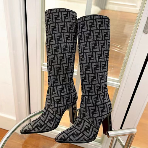 Fendi Womens Shoes Fashion Boots Luxury Brand Fendi Fendigraphy boots with Original Box