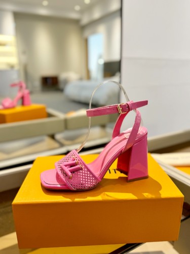 Louis Vuitton Womens Shoes Sandals High Heel 8cm Luxury Brand with Original Box  
