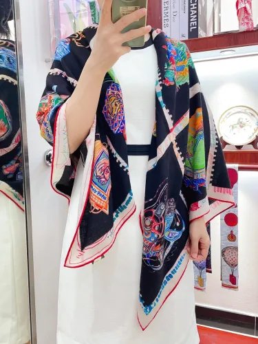 Hermes Scarves Womens Fashion Scarf Shawl 107