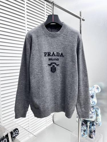 Prada Men Womens Sweater Luxury Brand Womens Knitwear Top Quality   