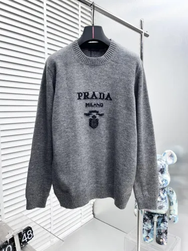 Prada Men Womens Sweater Luxury Brand Womens Knitwear Top Quality   