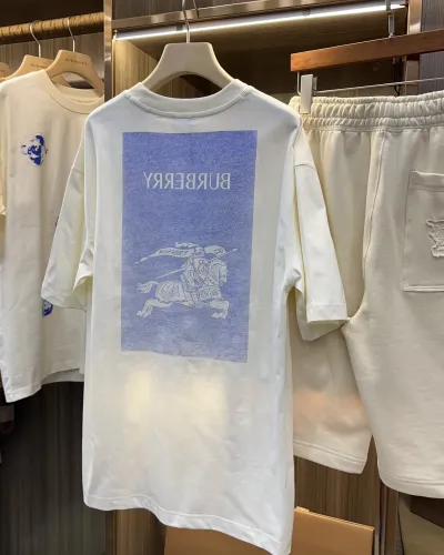 Burberry Luxury Brand Women Mens Short Sleeve T-Shirt EKD Cotton T-shirt 80902031   