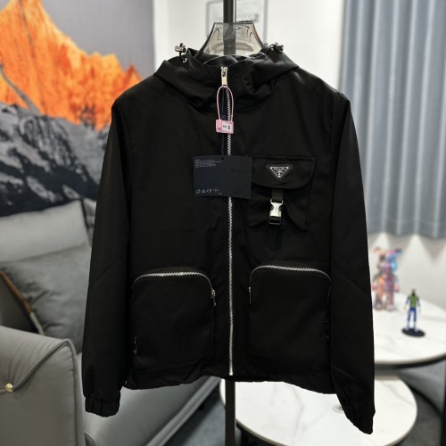 Prada Men Womens Coat Jacket Luxury Brand Womens Jackets Top Quality   