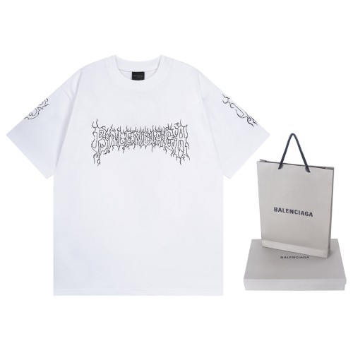 Balenciaga Luxury Brand Women Mens Short Sleeve T-Shirt   